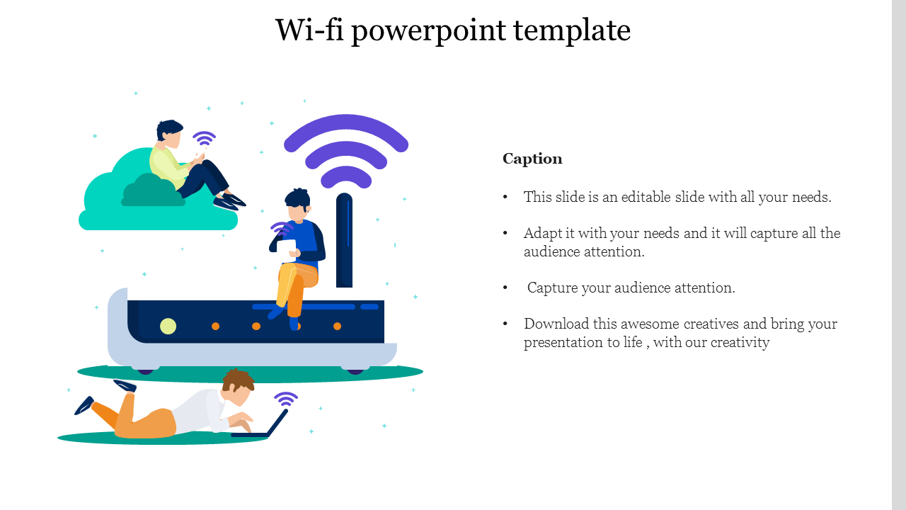 Get our Best Wi-Fi PowerPoint Template Slides Presentation